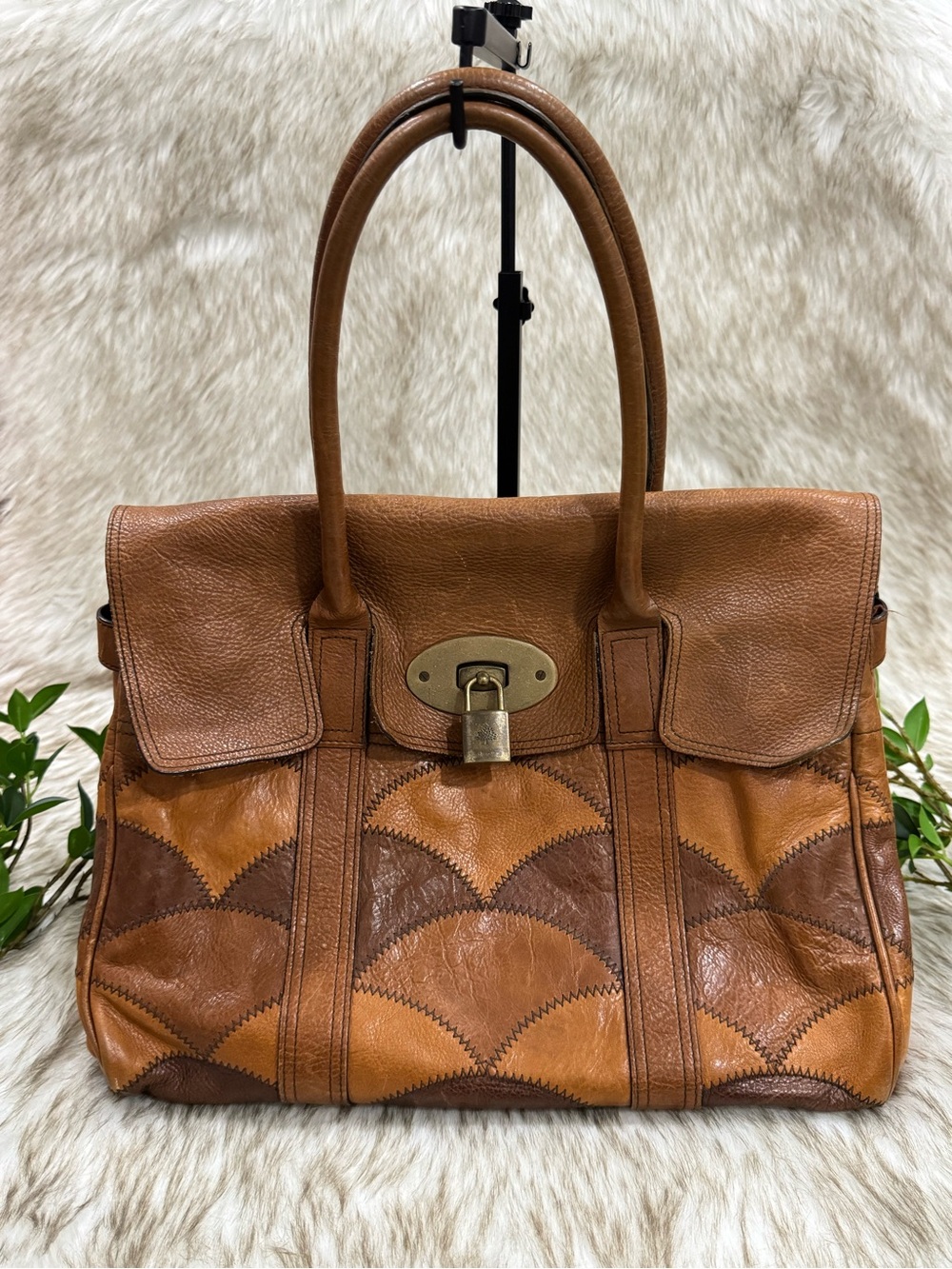 Mulberry Rio Patchwork Bayswater Leather Bag